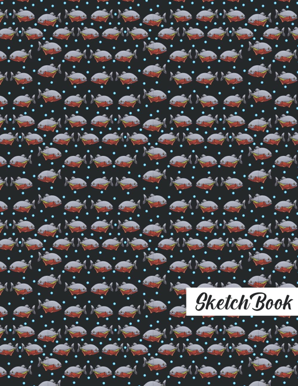 Piranha Sketchbook: Piranha animals Lover Sketchbook For Men, Women, Girls, and Kids Sketch Drawing Book - 8.5 x 11 Inches - 100 Pages