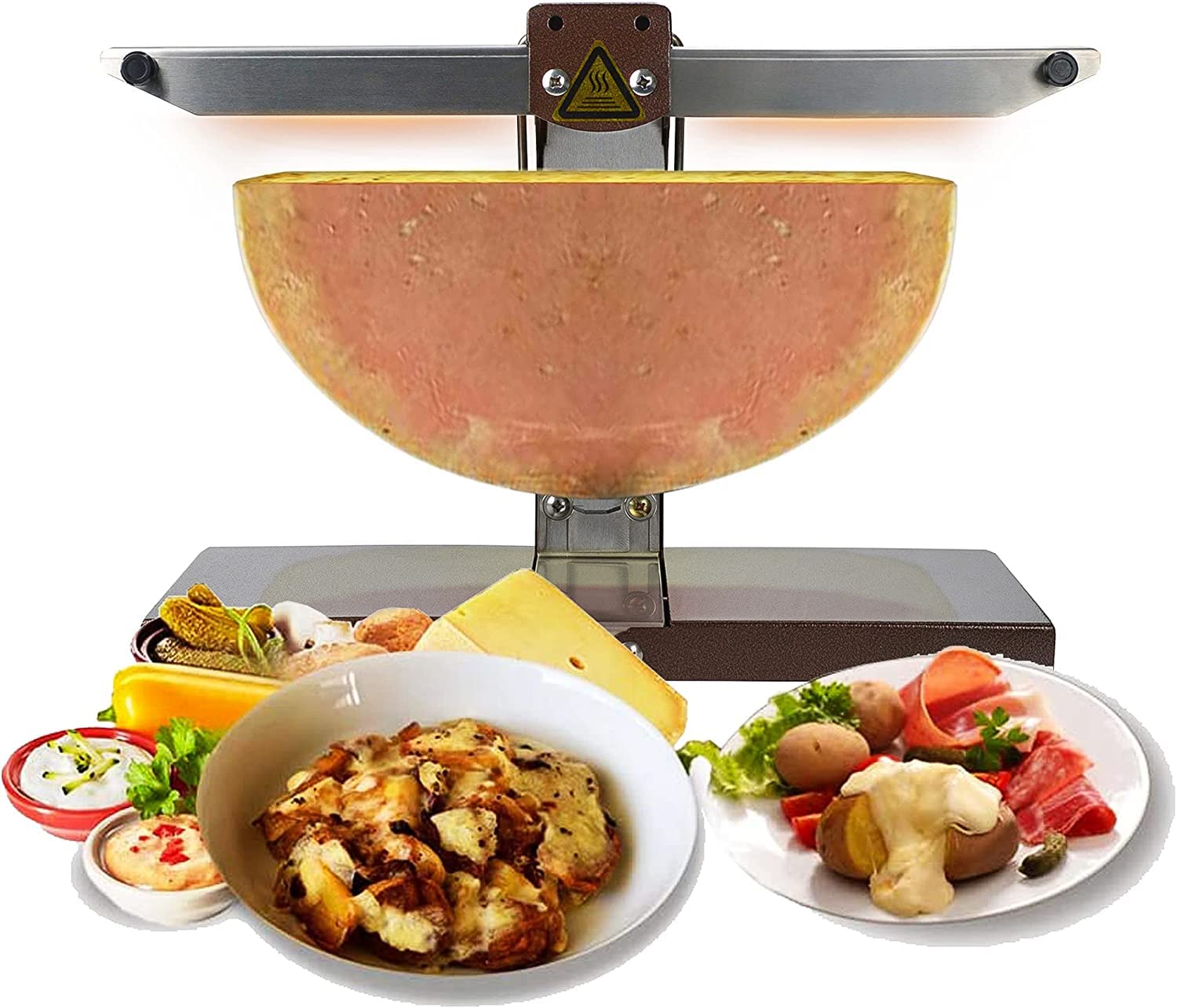 Amazon.co.jp: 電気ラクレットチーズグリルメルター、900W業務用チーズ