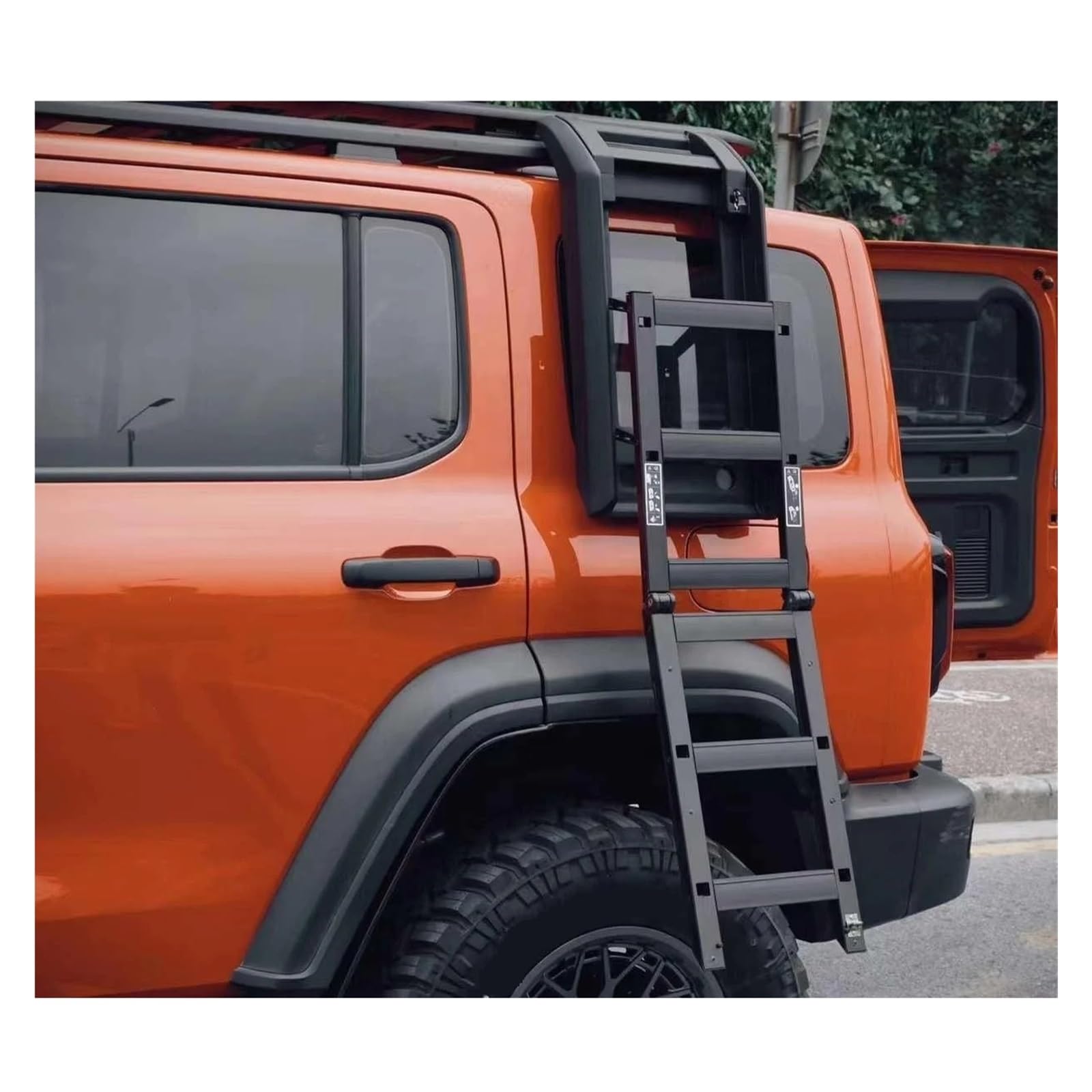 Escalera de aluminio campo a través de la subida 4x4 y baca compatibles con los accesorios autos de la pieza del coche del tanque 300(Short Roof Rack)