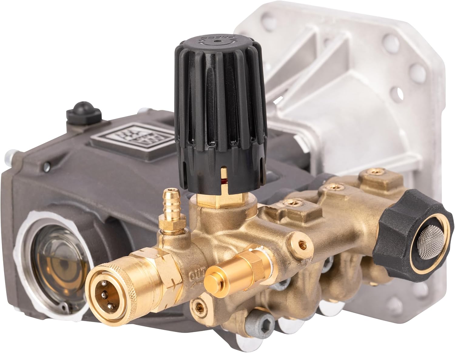 DW3635 AAA OEM Horiztonal Triplex Plunger Pump 3600 Max PSI, 3.5 GPM, 1" Hollow Shaft Compatible with Simpson, DeWalt, MI-T-M, and other major pressure washer brands