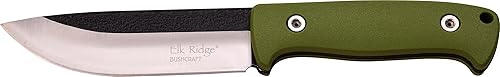 Elk Ridge ER-555 Series Cuchillo de hoja fija con kit de supervivencia, 10.5 pulgadas en total