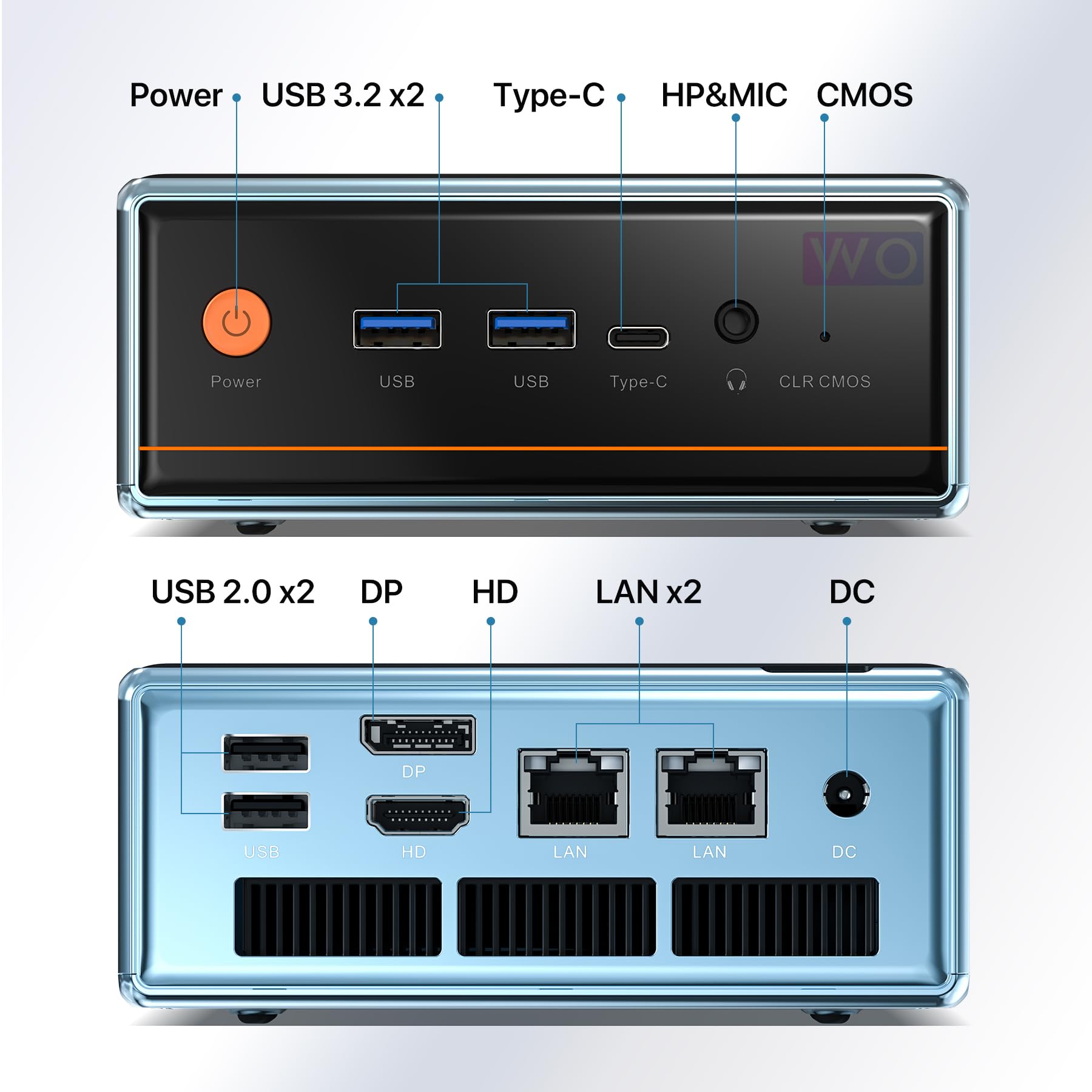 Amazon.com: Trycoo Mini PC AMD Ryzen7 5700U (8C/16T, Up to 4.3GHz