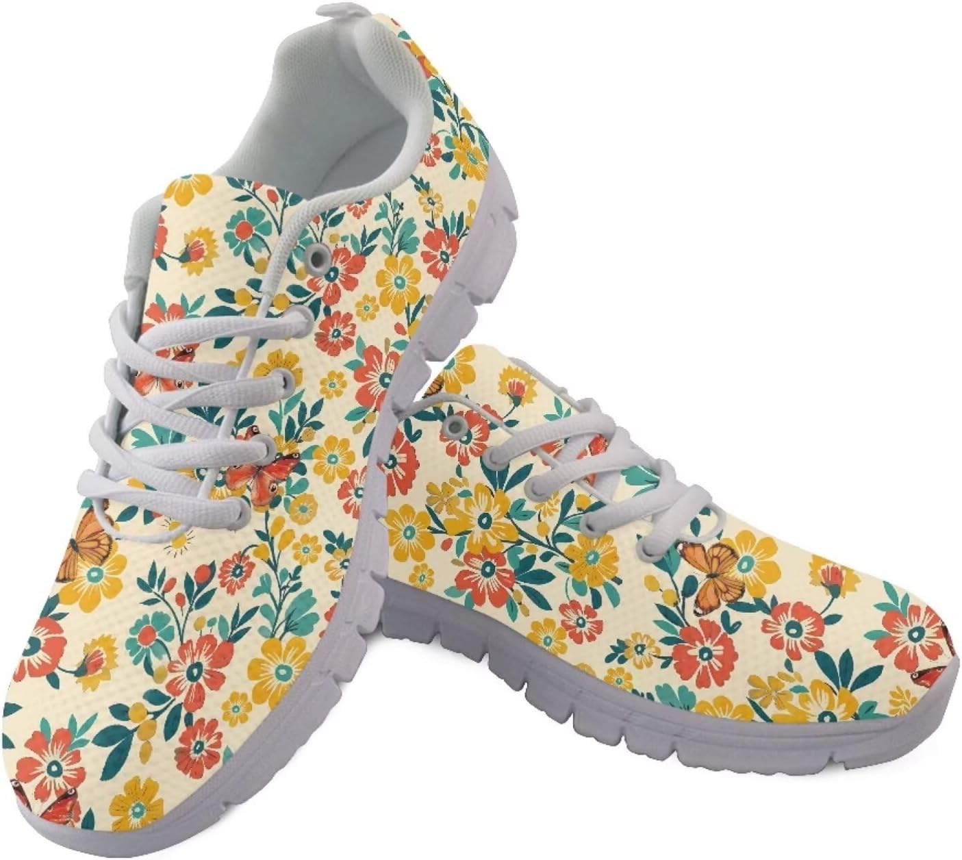 Modysero Breathable Mesh Lace Up Sports Shoes for Women Tennis Shoes Casual Lightweight Outdoor Walking Running Sneaker for Ladies