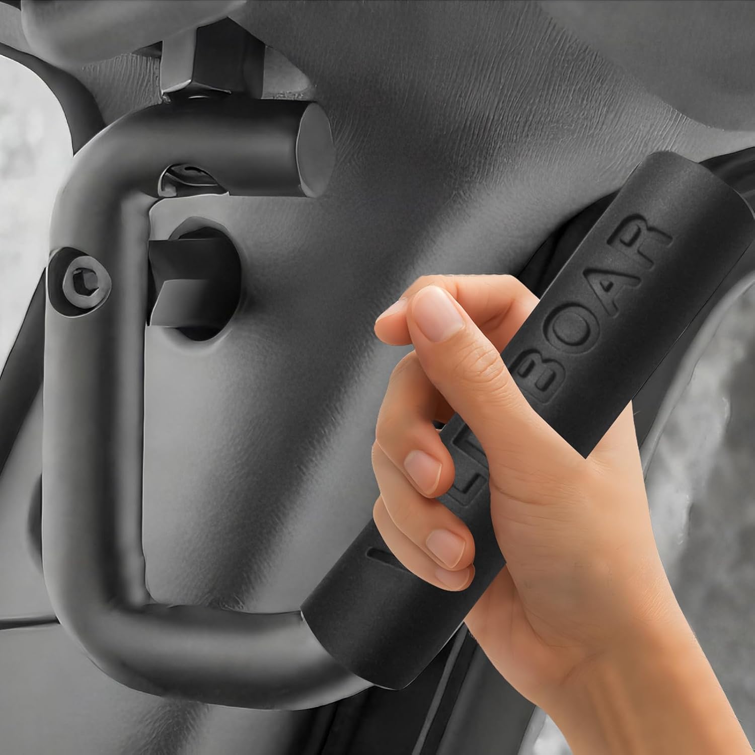 Front & Rear Grab Handle Kit Aluminum Alloy Grab Bar Safety Handles Compatible with 2007-2018 Jeep Wrangler JK JKU Rubicon Sport Sahara