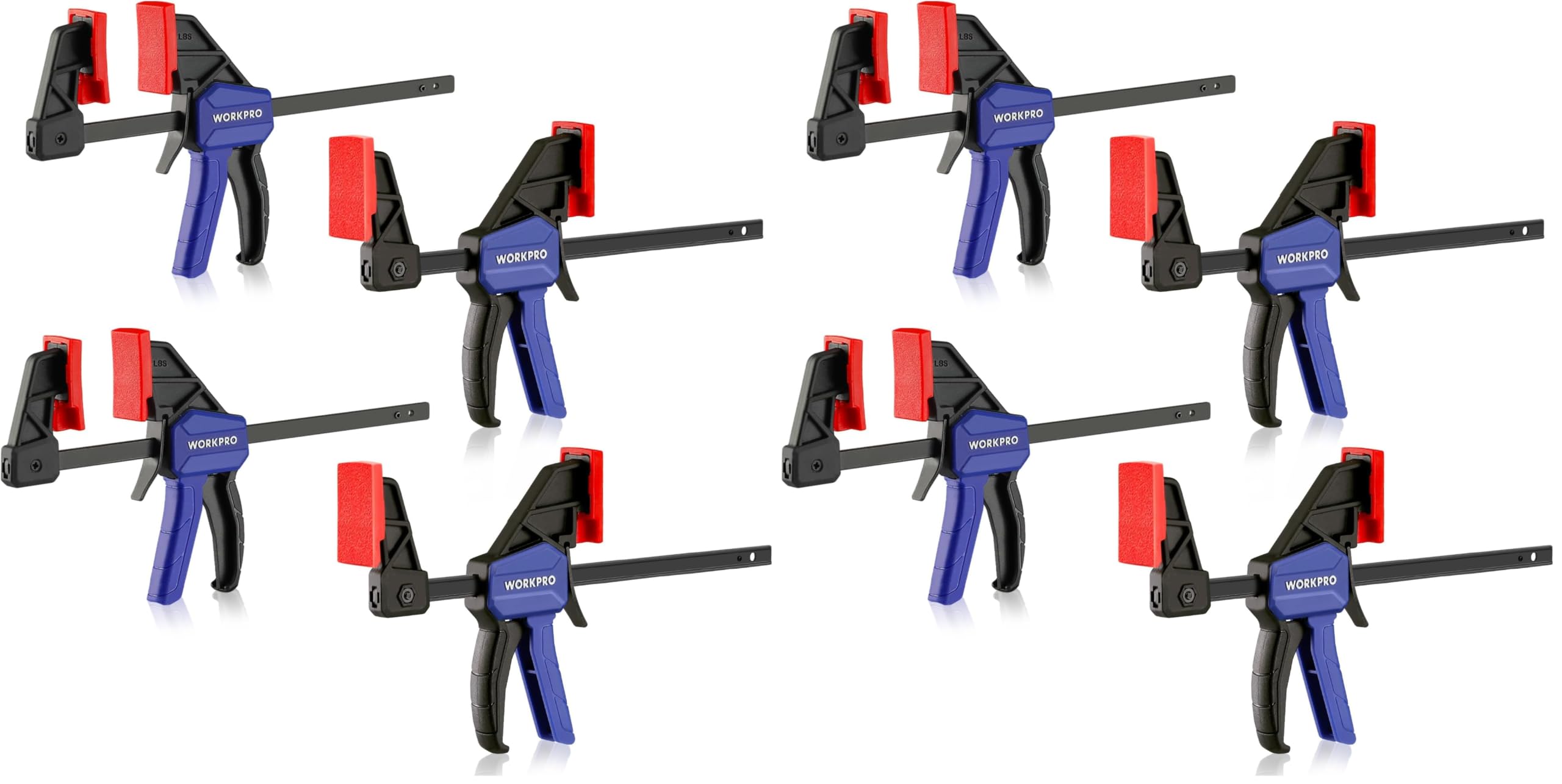 WORKPRO Bar Clamps - 2-Pack, Clamp & Spreader -8