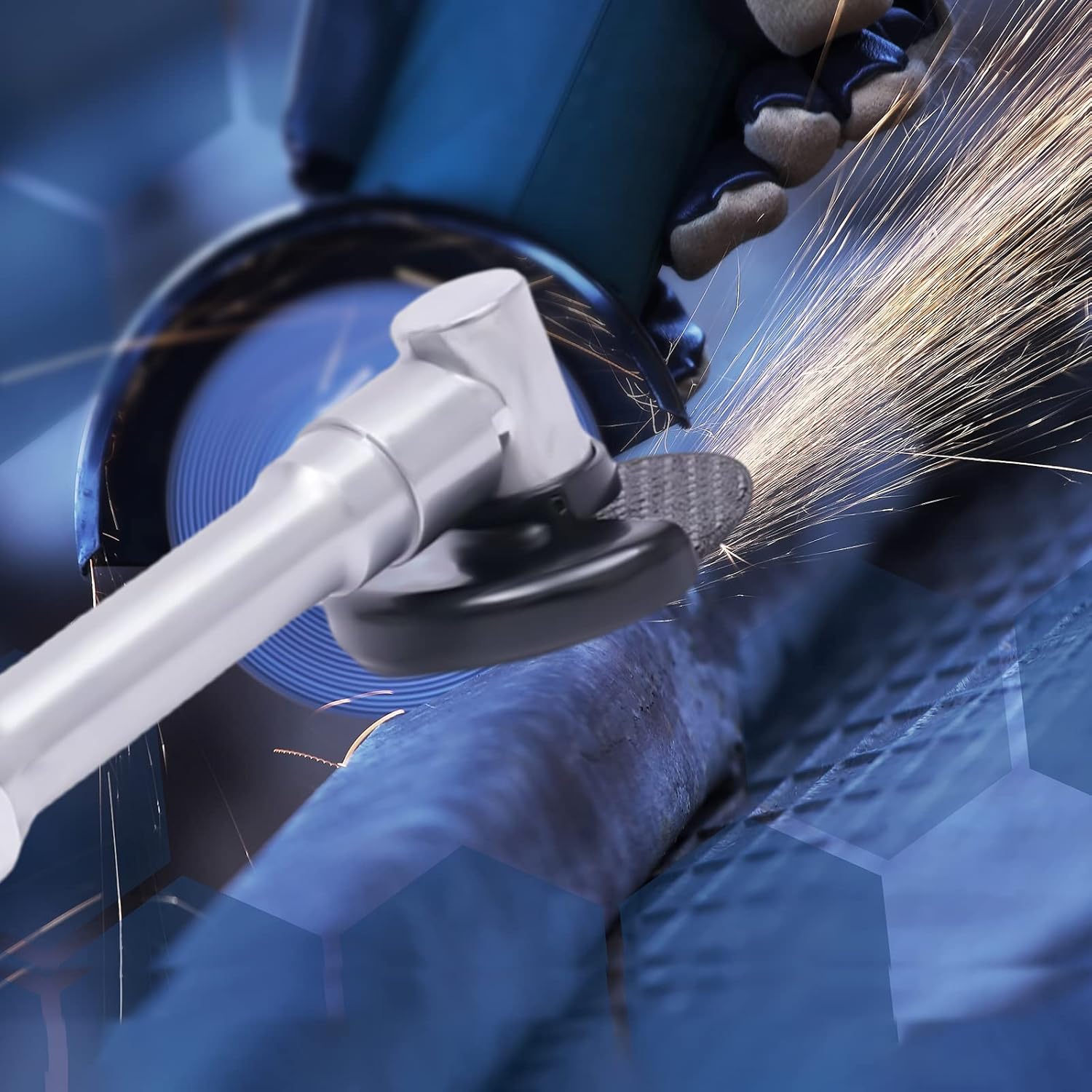 Angle Grinder, Long Handle Air Angle Grinding Cutter, Air Cutting Machine, Grinder Handheld Cutter, for Automobile Repair, Hardware Processing, Ship Repair, Injection Molding Processing