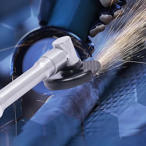 Miniatura 3 de Amoladora de ángulo de aire de mango largo de 14 "con cubierta de seguridad de metal de 180 grados, herramienta de molienda de cortador de aire de