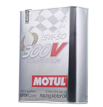 Amazon.com: Motul 104244 300V 15w50 Synthetic Racing Oil, 20