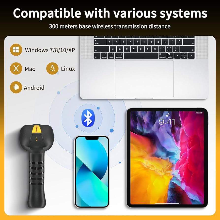 Amazon.com : NetumScan Industrial Bluetooth QR Barcode