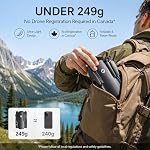 Holy Stone HS360S GPS Drone avec 4K Caméra pour Adultes, Sous 250g Léger RC Quadcopter, 10000Ft FPV Transmission, GPS Retour, Suivez-moi, Time-Lapse, QuickShot