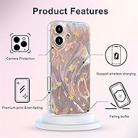 Vista 658 de I-MGAE-IN-AR - Funda diseñada para iPhone 12 y 12 Pro, diseño de mariposa plateada brillante, funda protectora de poliuretano termoplástico, suave