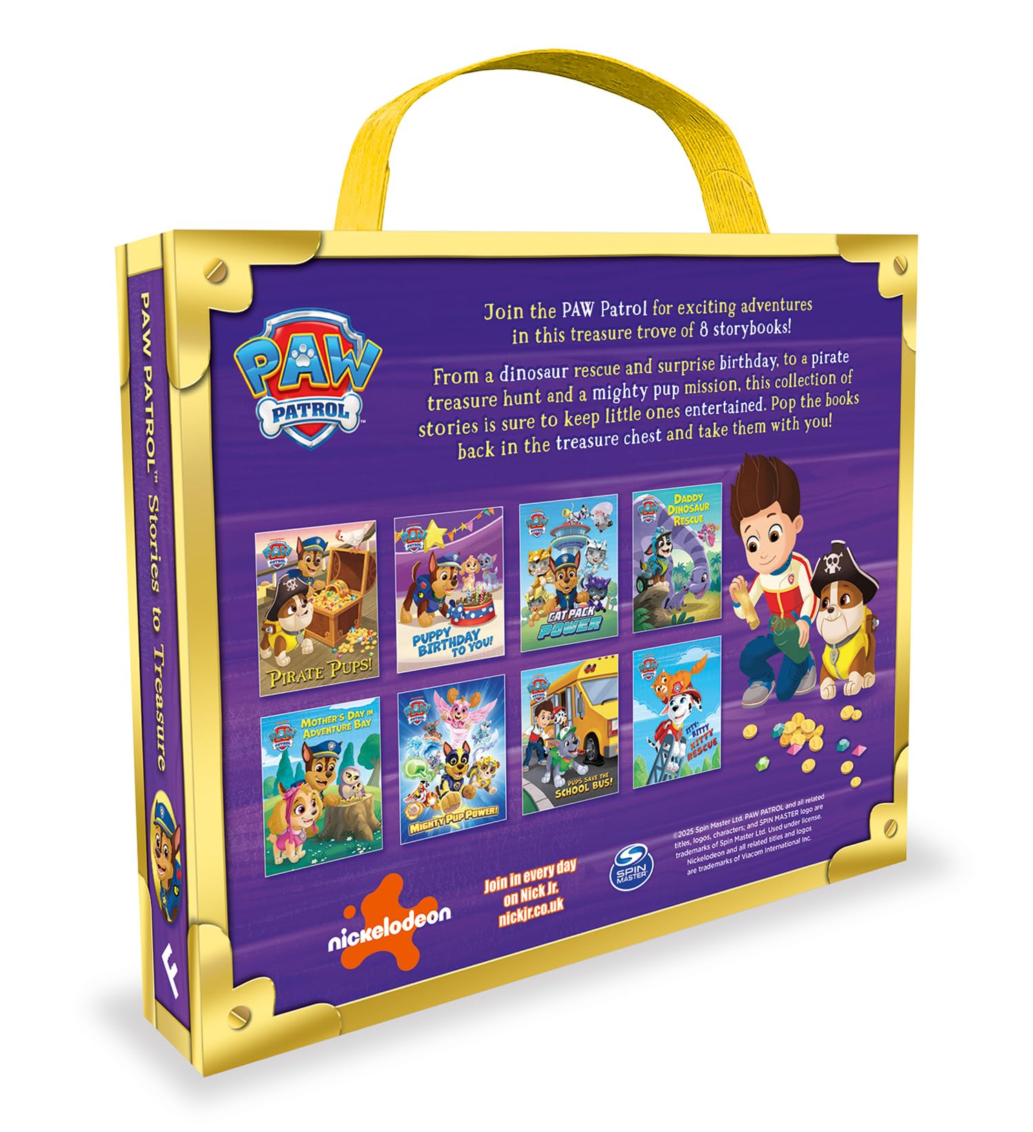 PAW Patrol Stories to Treasure Collection – 8 Book Box-Set: Includes 8 favourite storybooks in a gift-set carry case!