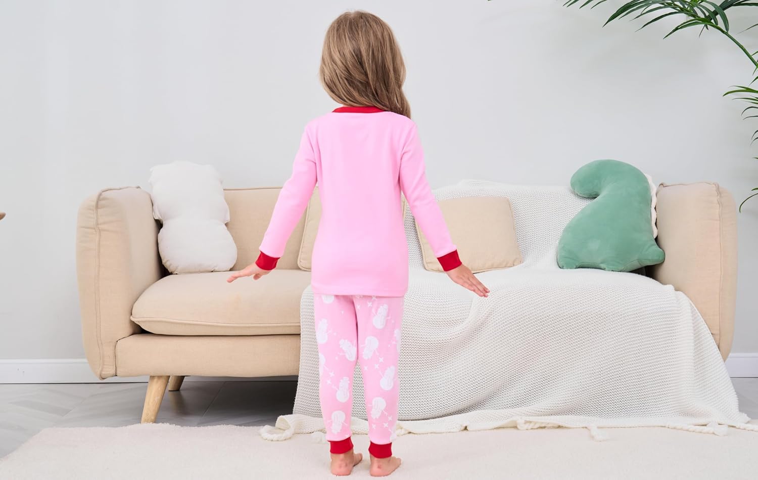 Toddler Boys Girls Christmas Pajamas Set Kids Xmas Long Sleeve 2 Piece Pjs