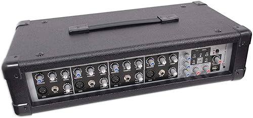 Miniatura 2 de Rockville Mezclador accionado de la consola de mezcla de la placa sonora RPM45 1800w para la iglesiala escuela