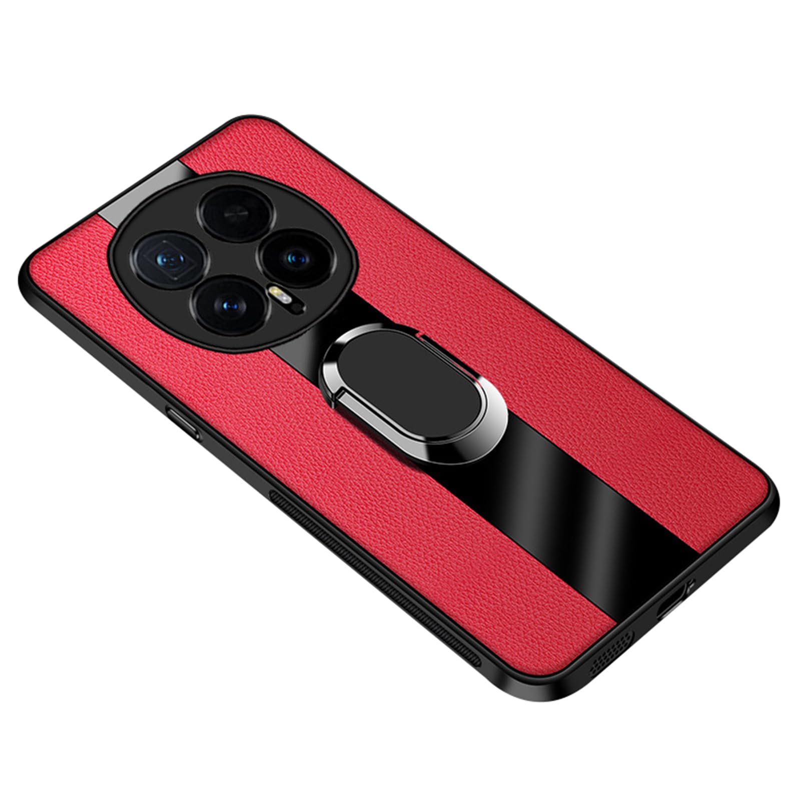Coque Honor Magic 8 Pro avec anneau magnétique et protection mince rouge