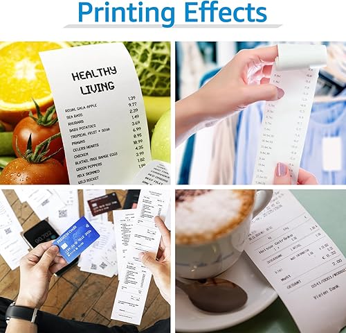 Miniatura 7 de GREENCYCLE 4 rollos compatibles con Dymo 30270 de 2-1/4 pulgadas x 250 pies (2.244 in x 249.3 ft), rollos de papel de recibo blanco LW etiquetas