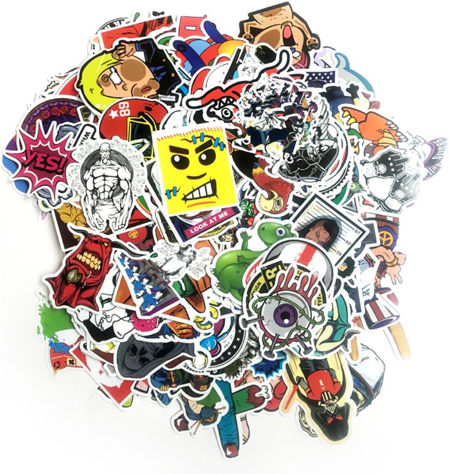 Car Stickers [303pcs] Laptop Stickers Waterproof Vinyl Stickers 3D Stereo Feeling Motorcycle Bicycle Luggage Decal Graffiti Patches Skateboard Stickers for Laptop -Random Sticker Pack (303PCS)