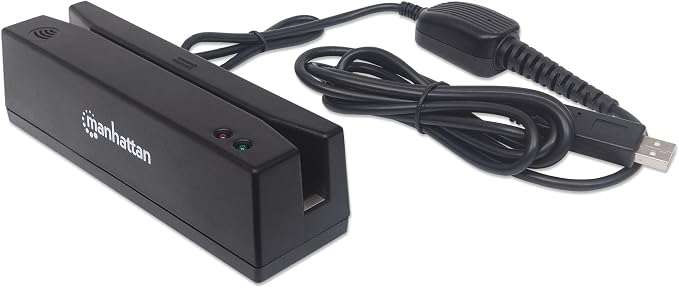 Lector de Banda Magnética USB MANHATTAN Triple Track miniatura 5