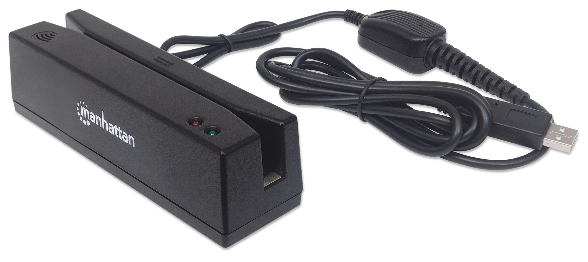 Manhattan LETTORE DI Badge Banda MAGNETICA TRACCIA 1, 2 E 3 INTERFACCIA USB