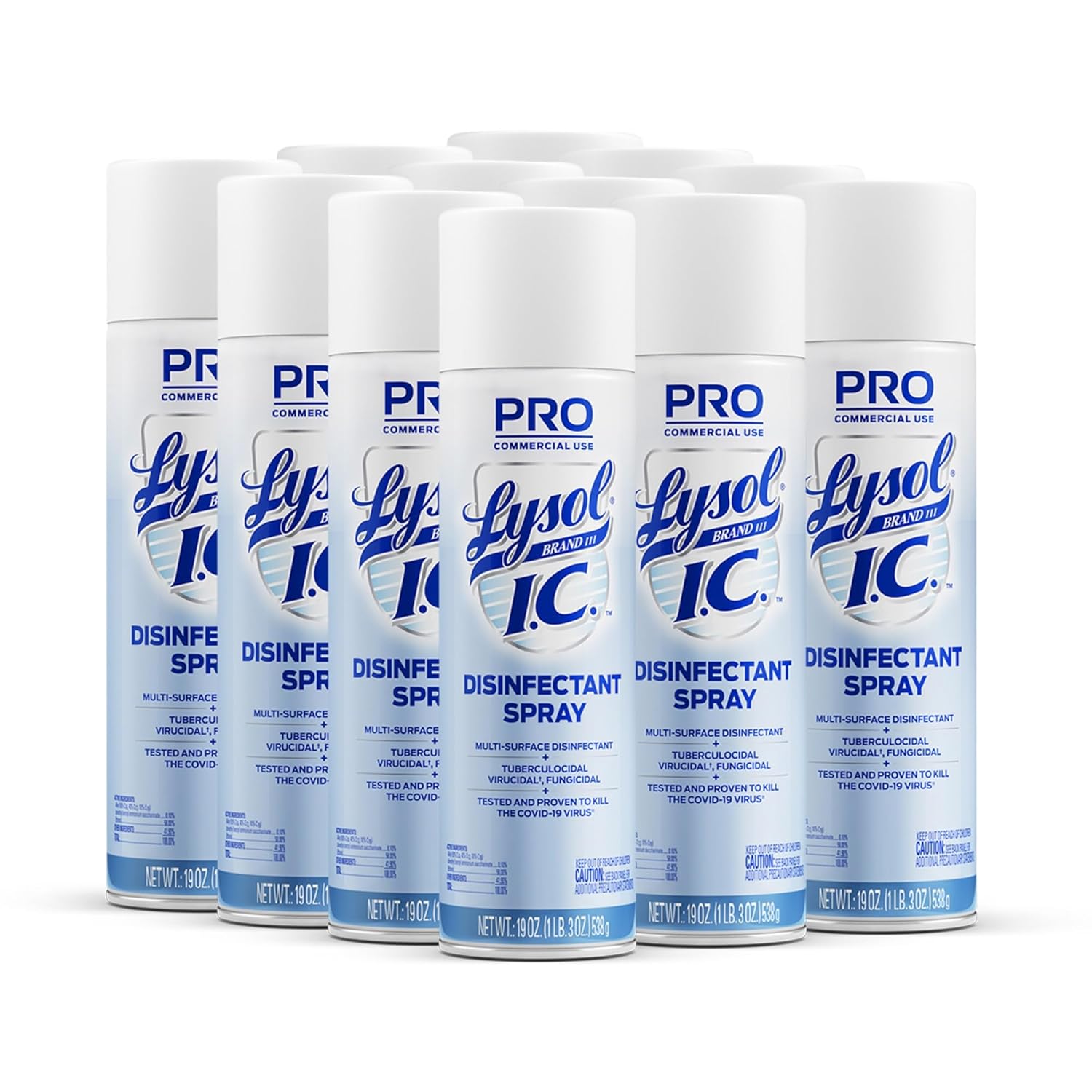 Lysol I C Disinfectant Aerosol Spray 19 Oz Can Case Of 12