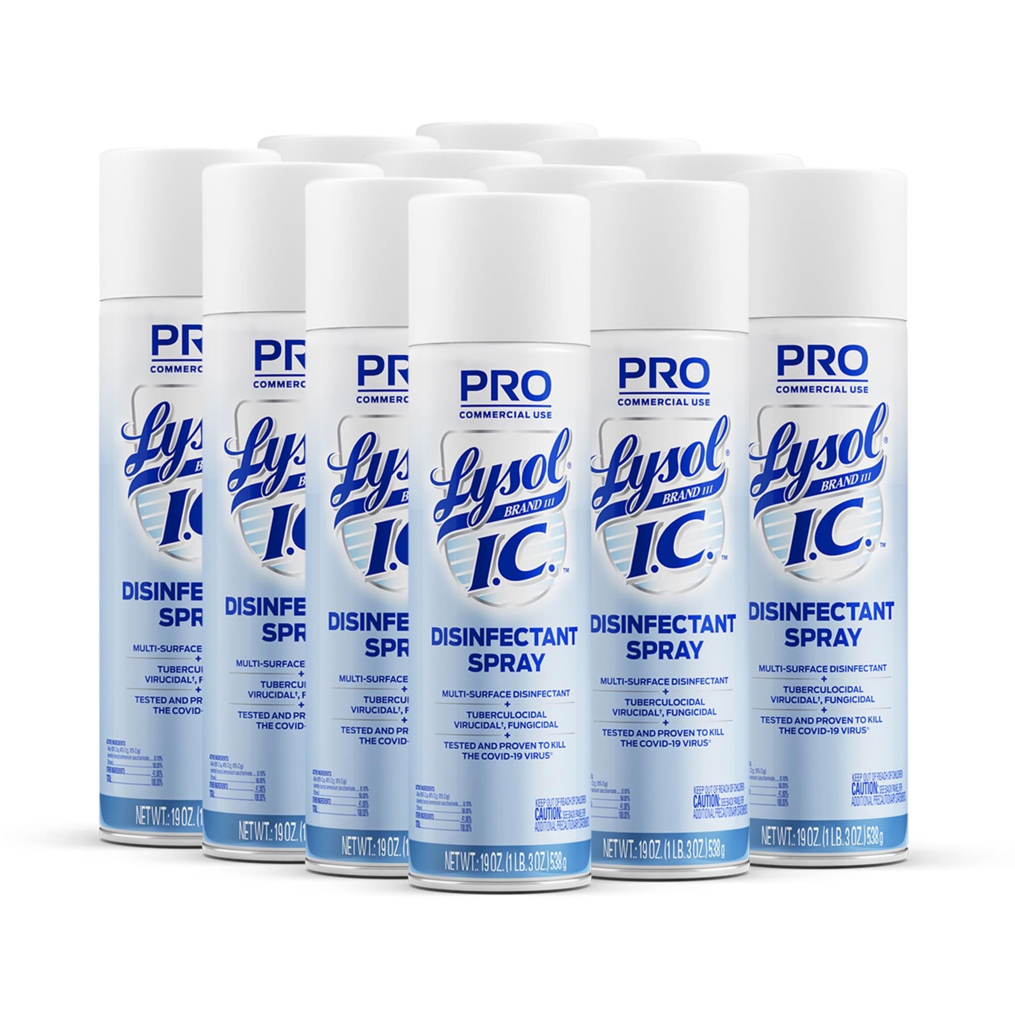 Lysol I C Disinfectant Aerosol Spray 19 Oz Can Case Of 12