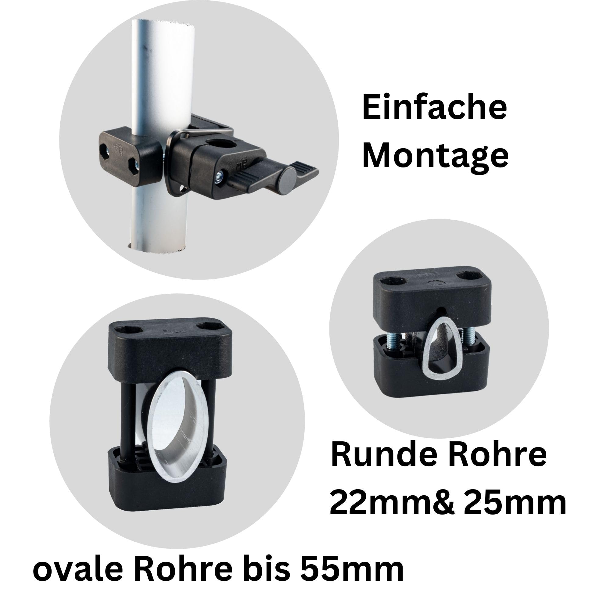 MPB Pieper - Paraguas universal con soporte y funda para sombrilla 99: la más alta calidad, fabricada en Alemania para lluvia, sol, viento, UV + Olanmarp banda con rayas