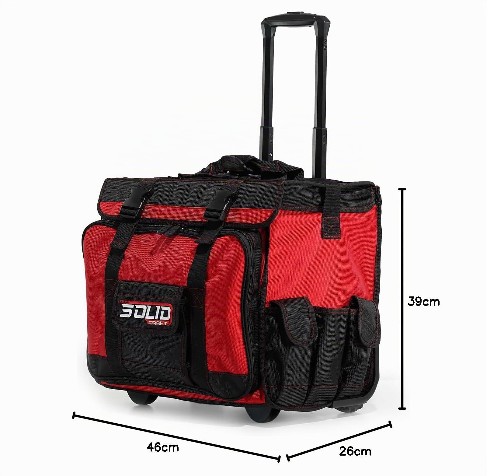Générique Borsa per attrezzi con ruote, borsa porta utensili a ruote, borsa per carrello per attrezzi Solidcraft