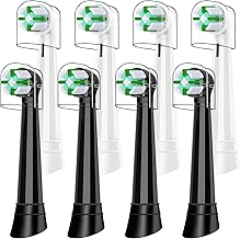 8 Pack iO Brush Heads Compatible with Oral B iO Toothbrush Head, for Oral B iO 2 3 4 5 6 7 8 9 10 Series Electric Toothbrushes, Bristles Wrap Around The Teeth, Complete Plaque Removal