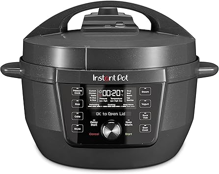 Instant Pot RIO Wide Plus, 9-in-1 Electric Pressure Cooker, 35% Larger Cooking Surface, WhisperQuiet Steam Release, Multi-Coo