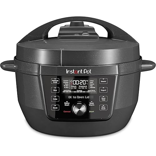 Instant Pot RIO Wide Plus, 9-in-1 Electric Pressure Cooker, 35% Larger Cooking Surface, WhisperQuiet Steam Release, Multi-Cooker, Slow Cook, Rice Maker, Steamer, Sauté, Cake, & Warmer, 7.5 Quarts