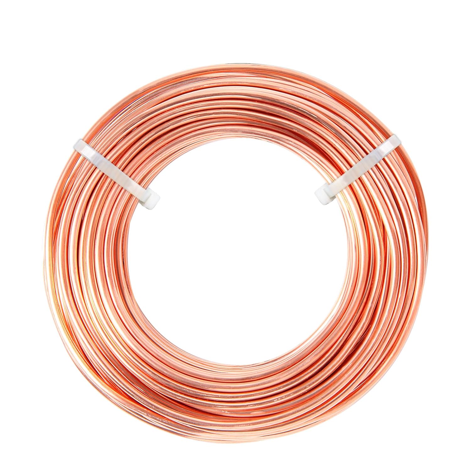 8 Gauge/3.2 mm 6.5 feet 5 oz 99.9% Dead Soft Copper Wire for Electroculture Gardening, Jewelry Making, Beading, Science Projects, DIY Artwork, Pure Bare Copper Wire
