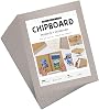 JNENERY 20 Chipboard Sheets 12.5 x 10, 22pt Book Board for Bookbinding, Cardboard for Crafts, Thick Chipboard and Sturdy Kraft Board Thin Cardboard Sheets for DIY Projects, Packaging Gray