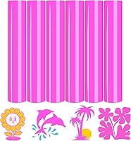 Vista 13 de Tintnut Vinilo HTV de Neón - 10 Hojas de 12 X 10 pulgadas Vinilo de Transferencia de Calor Neón Pastel Vinilo para Planchar para Camisetas Bricolaje