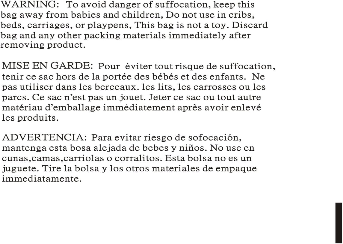 Wowfit 100 CT 9x12 inches Self Sealing Clear Poly Bags with Suffocation Warning, Strong Adhesive, Not Resealable, 100 Count, FBA compliant (9 x 12 inches) : Office Products
