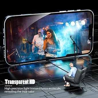 AKABEILA 2 Pack Screen Protector for Motorola Edge 30 Fusion 5G HD Tempered Glass Protective Film 9H Hardness Case Friendly Easy Installation Anti-Fingerprint Bubble Free Black&2