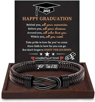 Inspirational Gifts for Men Morse Code Bracelets Mens Bracelets Graduation Gifts for Him Fathers Day Adjustable Leather Bracelet Motivational Birthday Annivesary Jewelry Stocking Stuffers for Men