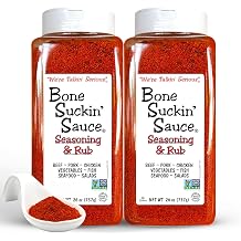 Bone Suckin Barbecue Sauce - BBQ Seasoning & Rub, Gluten Free, Perfect for Pork Ribs and Spicy Sauce BBQ Fans 26 oz Pack of 2