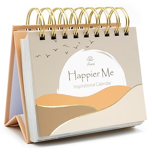 Motivational Desk Calendar - Perpetual Daily Flip Calendar with Daily