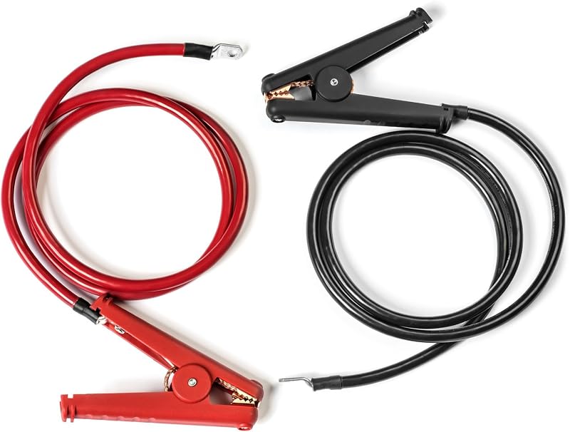 Cabo de Bateria Spartan Power 2 AWG com Garra Jacaré e Terminal de Olhal 5/16" – 60,96 cm