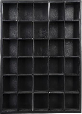 Shot Glass Display Case Holds 30 Glasses 16.7 x 12.2 - 2.52 x 2.13 Openings