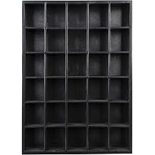 Shot Glass Display Case Holds 30 Glasses 16.7 x 12.2 - 2.52 x 2.13 Openings