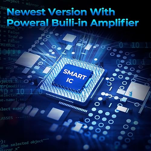 Miniatura 2 de Antena de TV digital HD amplificada para interiores de largo rango de 420 millas compatible con recepción de 360 4K 1080p para televisión