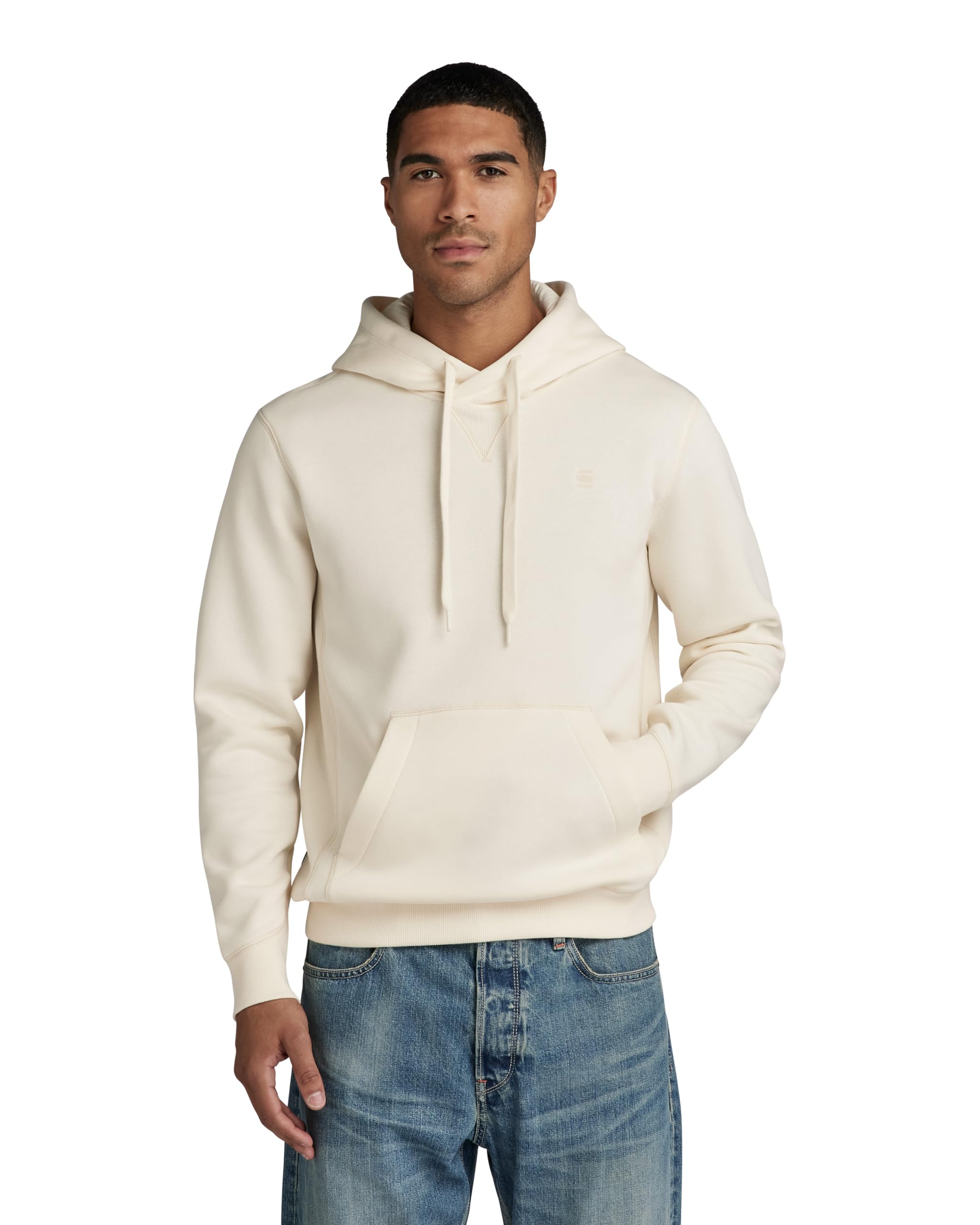 G-STAR RAW Herren Premium Core Hooded Sweatshirt, Beige (Eggnog D16121-C235-G076), L