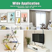 Vista 4 de Juego de 120 anclajes autoperforantes de zinc para paneles de yeso con tornillos, 60 anclajes de pared de metal resistente y tornillos de 60 # 8 x 1