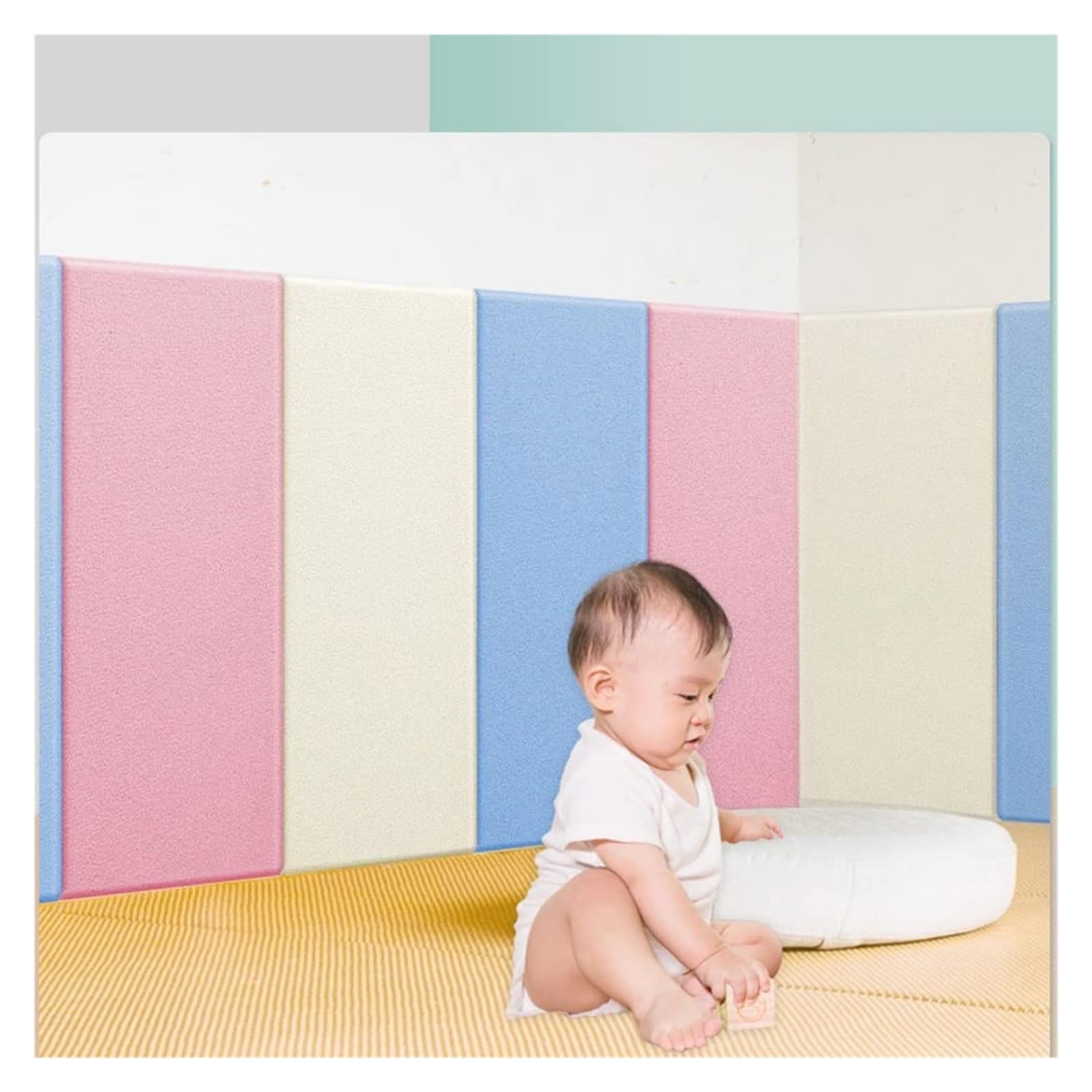 3D Ladrillo Pegatina Pared Autoadhesivo Panel Adhesivo De Pared Anticolisión 3D Autoadhesivo, Cojín Protector De Pared Junto A La Cama, Paneles De Pared Suaves De 13mm De Espesor For Sala De Estar, Do