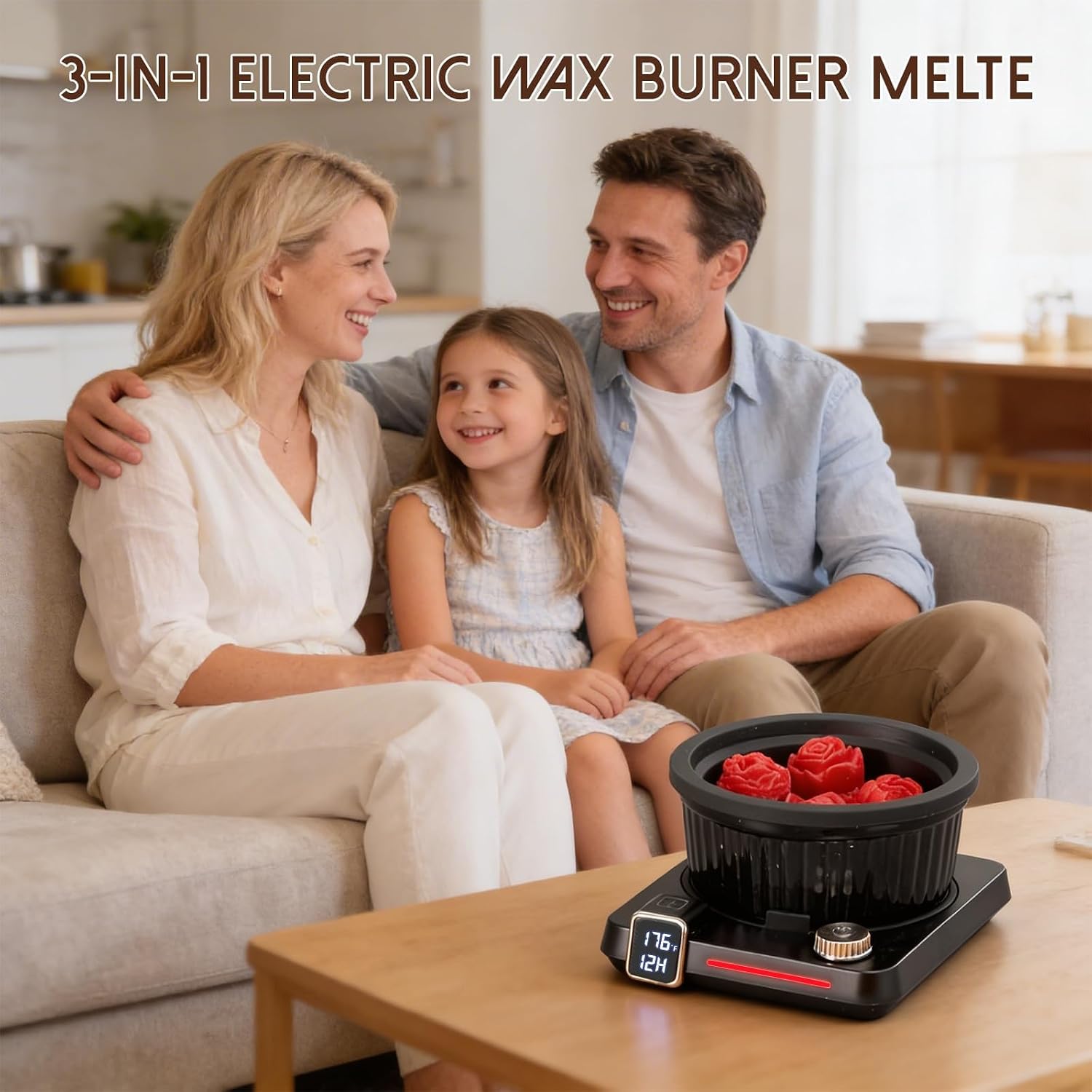 3-in-1 Electric Wax Melt Warmer, Candle Wax Warmer with Timer & Delay Start image 5