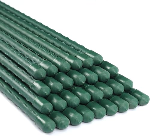 Garden Stakes - Estacas de acero para plantas de 36 pulgadas, paquete de 25