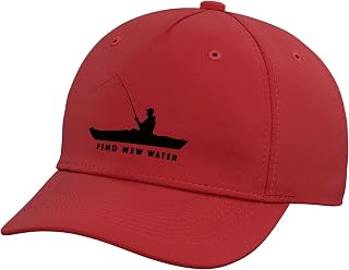 Find New Water Kayak Fishing Retired Freshwater Angler Adjustable Baseball Hat