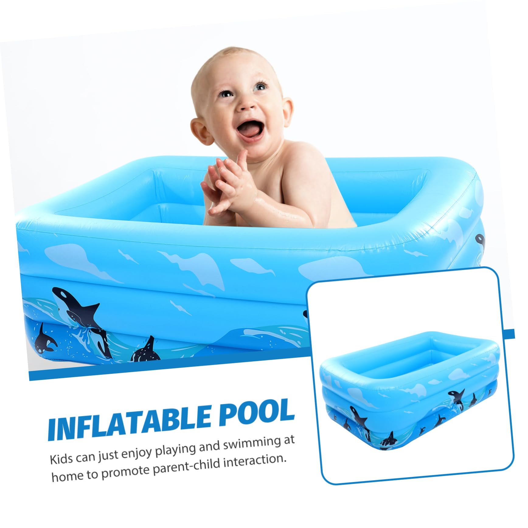 Toyvian Piscina Gonfiabile Per Ragazzo Ragazza Ragazza in Pvc Di Facile Da Gonfiare e Sgonfiare Adatta Per Uso Interno Ed Esterno Divertimento Estivo in Acqua