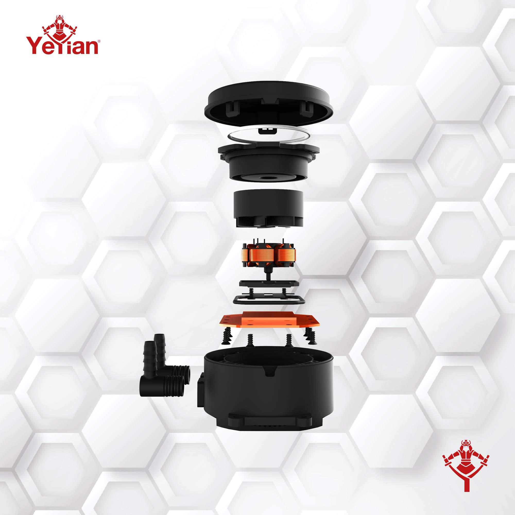 Yeyian Sistema de refrigeracion liquida Gaming Serie 2400, para Ordenador de sobremesa, 240mm, 2 Ventiladores RGB (wc2400)